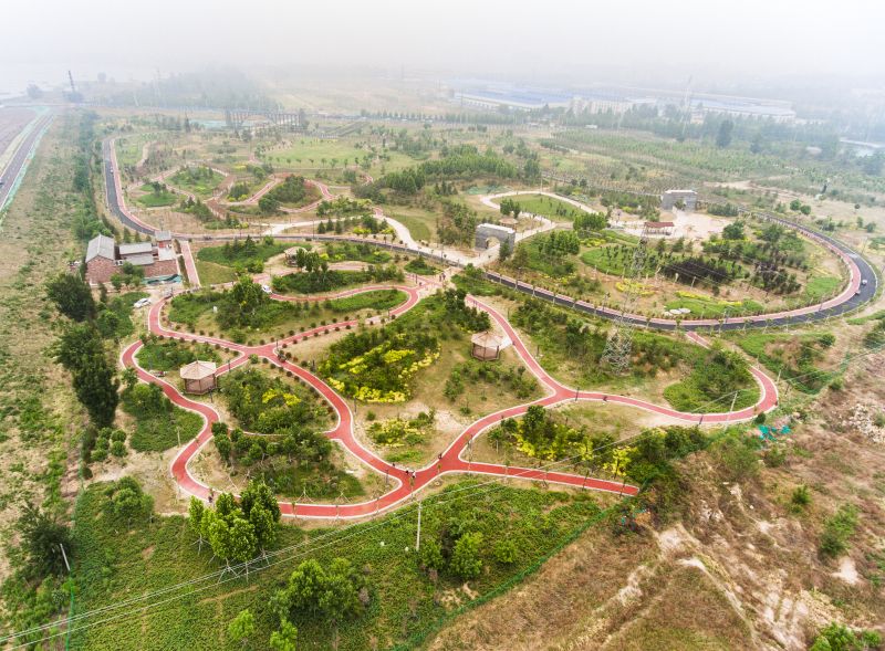 1.工程航拍-大沙河森林公園航拍全景圖